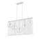 Z-Lite Contour 5 Light Chandelier, White & Gloss White 801-5L-WH - alternate 4